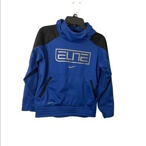 𝅺NIKE Therma-Fit Boy’s Blue Pullover Hoodie Size Small